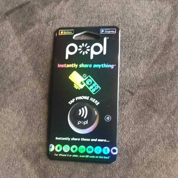 Popl Black Digital Business NFC Wireless Transfer - Picture 5 of 5